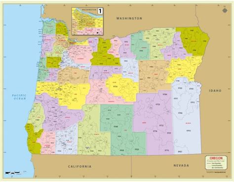 Zip Code Map Of Oregon | US States Map