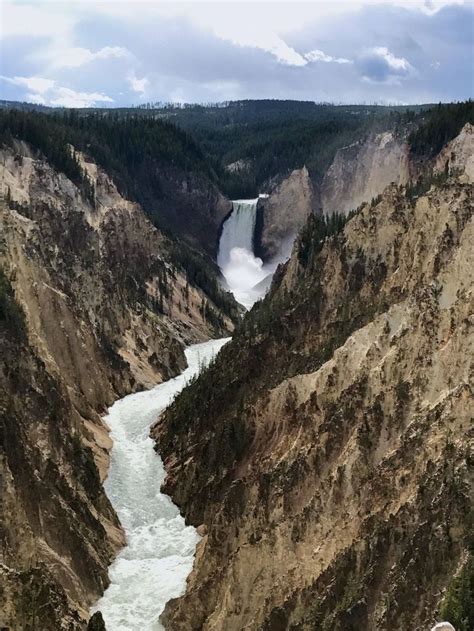 the grand canyon in yellowstone national park, wyoming is one of the ...