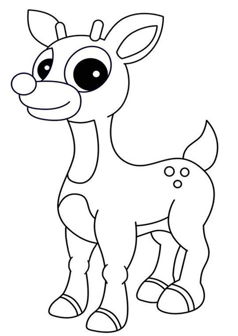 Rudolph Printable Coloring Pages