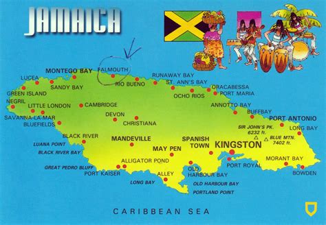 Jamaica Country Map