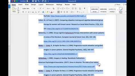 APA References Page: How to format in Hanging Indent and Alphabetize II ...