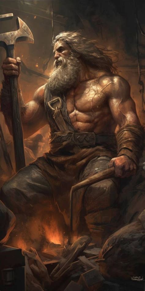 Hephaestus is the greek god of blacksmiths, metalworking, carpenters ...