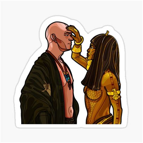 "Anck-su-namun & Imhotep " Sticker for Sale by jvalore | Redbubble