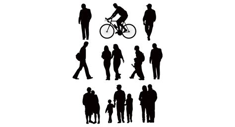 Free Vector People Silhouette, Download Free Vector People Silhouette ...