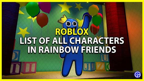 Rainbow Friends Characters List - IMAGESEE