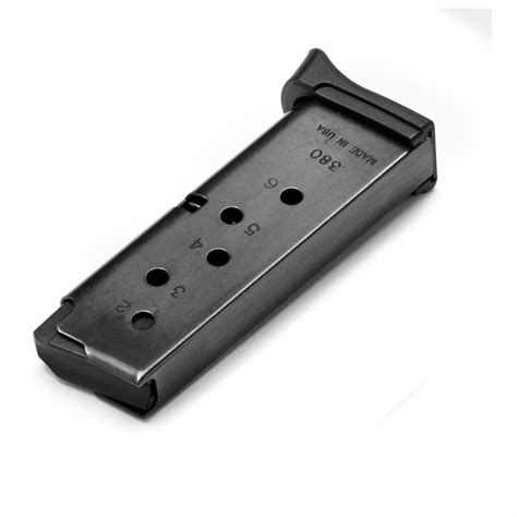 Ruger LCP Magazine, .380 ACP, with Finger Rest, 6 Rounds - 609878 ...