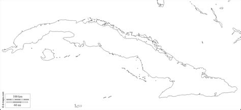 Cuba : free map, free blank map, free outline map, free base map ...