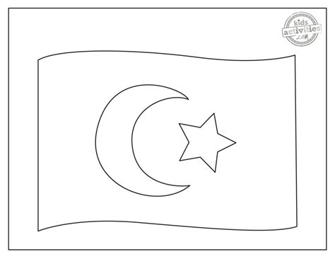 The Legendary Turkey Flag Coloring Pages Kids Activities Blog |KAB