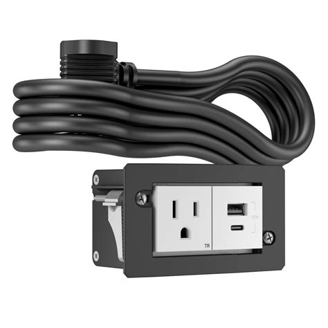 dash Furniture Power Center, Outlet and USB A/C, White | In-Surface ...