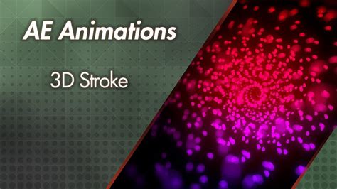 After Effects Animation: 3D Stroke - YouTube