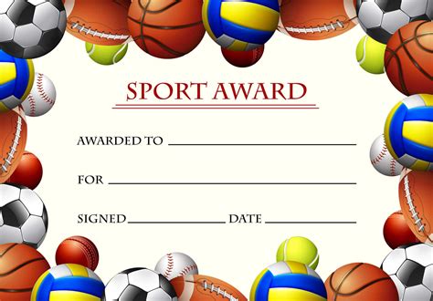 Free Sports Certificate Templates