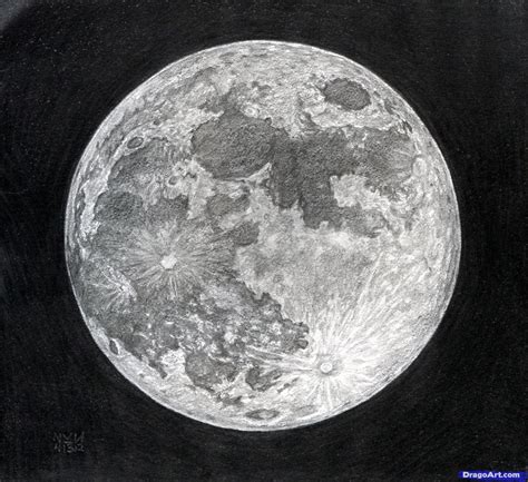 How To Draw The Moon, Step by Step, Drawing Guide, by finalprodigy ...