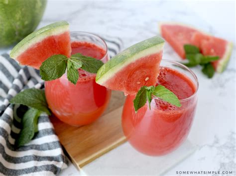 Watermelon Punch & Bowl Recipe (3 Ingredients) | Somewhat Simple