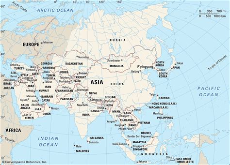 Asia Continent Countries Regions Map And Facts Britannica | Images and ...