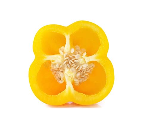 Yellow pepper slices stock image. Image of dinner, sweet - 43696797