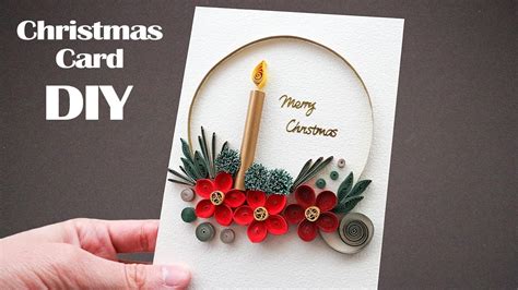 How to Make Christmas Card | DIY Handmade Paper Quilling | Best Crafts ...