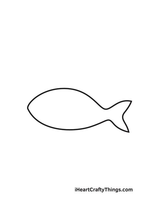 How to Draw a Fish – Step by Step Guide | Fish outline, Easy fish ...