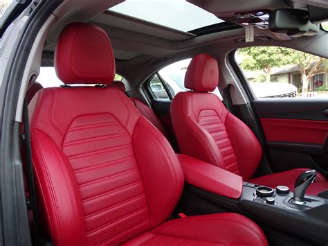 2017 Alfa Romeo Giulia Red Interior | Cabinets Matttroy