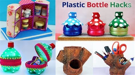 5 Plastic Bottles Craft Ideas - DIY Best out of Waste Plastic Bottle ...