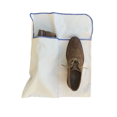 Canvas Shoe Bag, Natural – Blue Claw Co. Bags and Leather Accessories ...