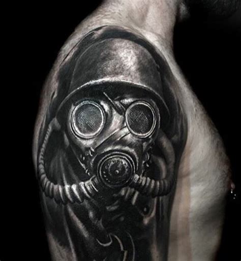 Gas Mask Sleeve | Best tattoo design ideas