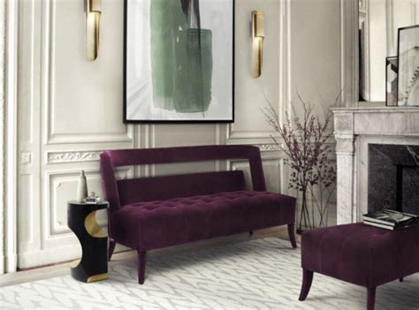 Living Room Purple Velvet Couch - loveyourlife-s