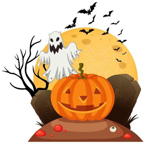 A spooky halloween template 413463 Vector Art at Vecteezy