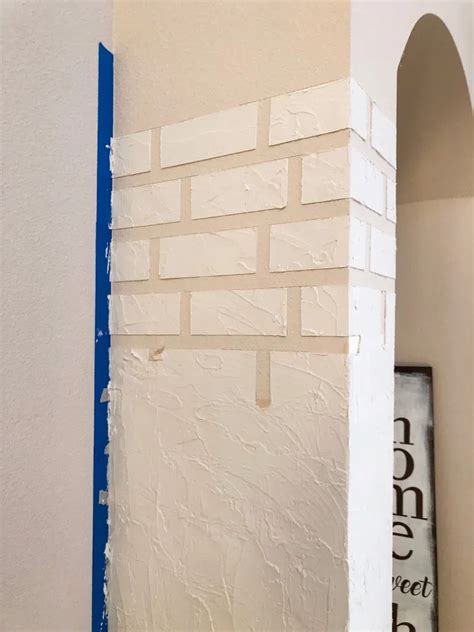 How to Create a Faux Brick Accent Wall - Homeonarborpointe | Brick ...