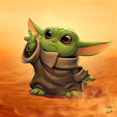 Baby Yoda by PatrickBrown on DeviantArt (With images) | Yoda art, Star ...