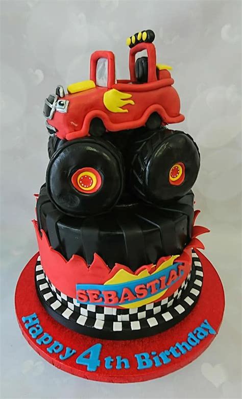 Blaze and the monster Machine cake | Truck birthday cakes, Blaze and ...