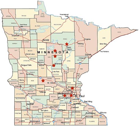 Bloomington Minnesota Plan et Image Satellite