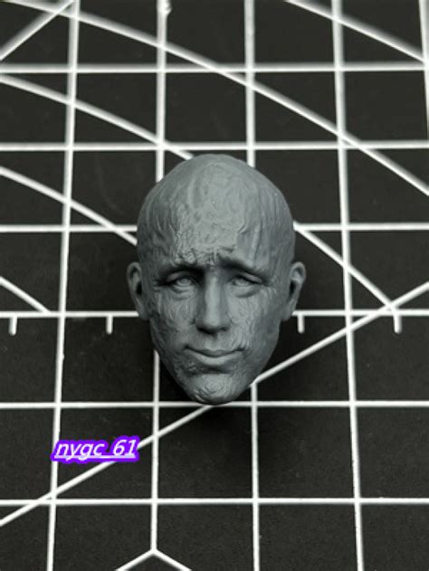 1:12 Deadpool Ryan Reynolds Bald Head Sculpt Carved For 6" Male Figure ...