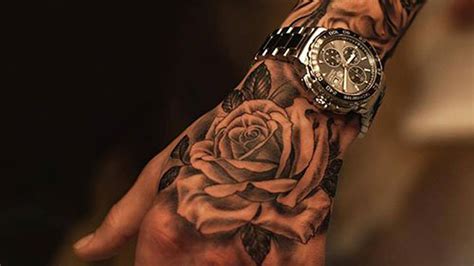 Rose Flower Hand Design Tattoos For Men HD Tattoos For Men Wallpapers ...