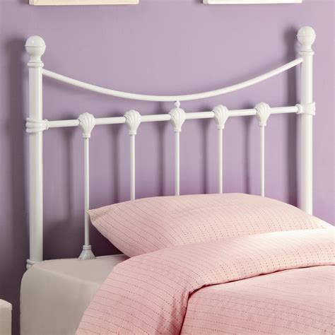 Coaster Youth Beds Twin White Metal Headboard | A1 Furniture & Mattress ...