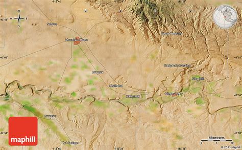 Satellite Map of Mountain Home