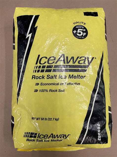 50 LB Bag IceAway Rock Salt Ice Melter - Halite – Aira Enterprises