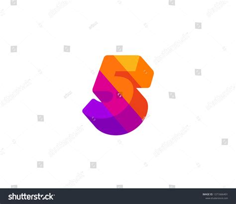 Number 5 Logo Icon Design Template Stock Vector (Royalty Free ...