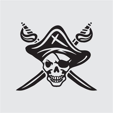 Skull pirate drawing 2924781 Vector Art at Vecteezy