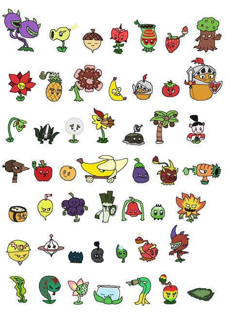 Printable Plants Vs Zombies Characters