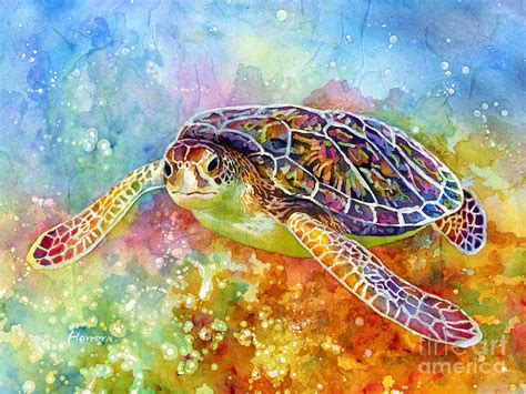 Sea Turtle 3 Painting by Hailey E Herrera - Pixels