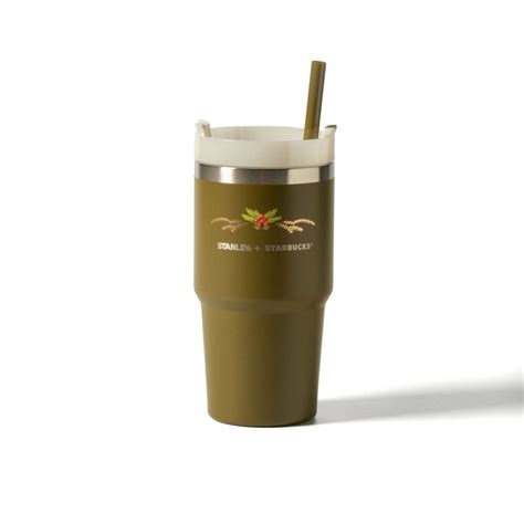 Starbucks + Stanley Christmas 2023 olive green tumbler, Furniture ...