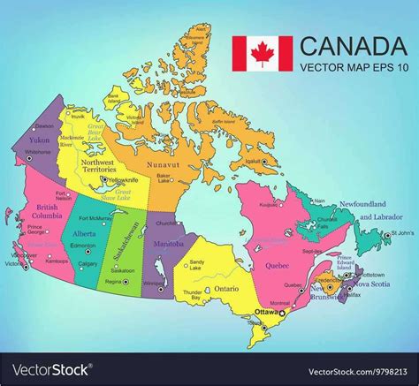 Map Of Canada with Capitals and Provinces | secretmuseum