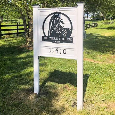 Personalized Horse Ranch Sign - 36x36 / Textured Silver | Ranch sign ...