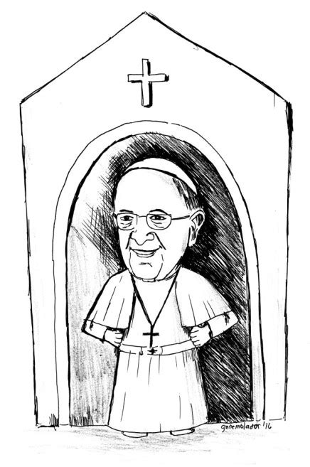 Pope Francis cartoon - Davao Catholic Herald