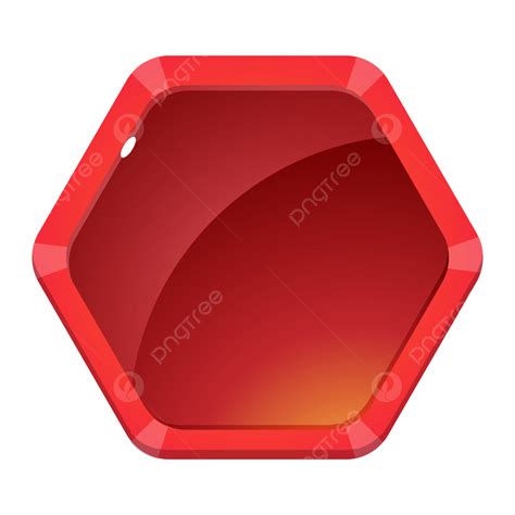 Game Button Frame Vector Hd Images, Red Button Game, Red, Button, Game ...