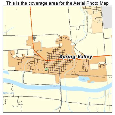 Aerial Photography Map of Spring Valley, IL Illinois