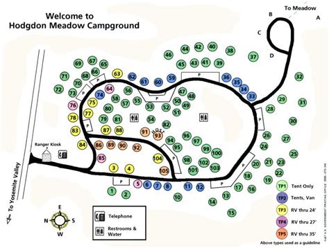 Yosemite National Park Campground Maps