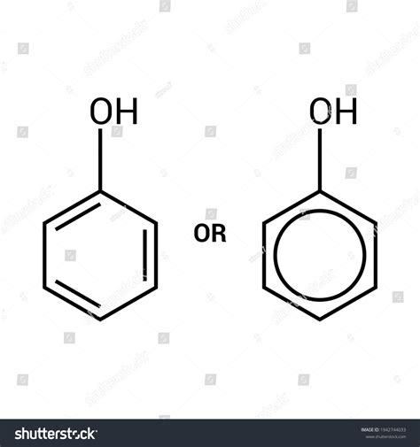 Chemical Structure Phenol C6h6o Stock Vector (Royalty Free) 1942744033 ...