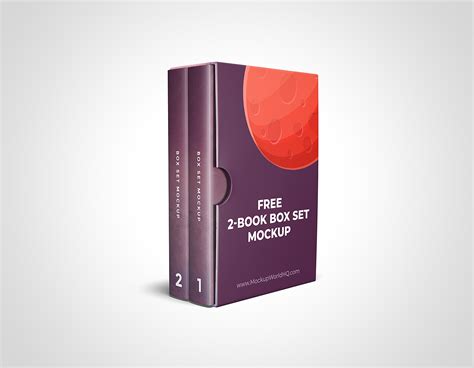 6x9 2-Book Box Set Mockup Template | Mockup World HQ