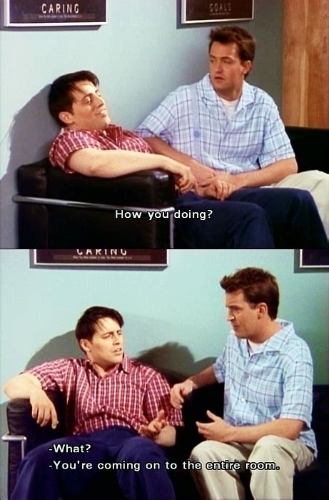 Joey Tribbiani (Matt LeBlanc) and Chandler Bing (Matthew Perry) - Joey ...